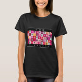 Japanischer Hiragana-Tisch T-Shirt (Vorderseite)