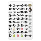 Japanischer Hiragana-Tisch (Wagashi) Magnet (Vertikal)
