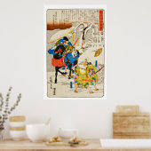 Japanischer Holzblock Art Utagawa Hiroshige 1840 Poster (Küche)