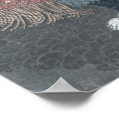 Japanischer Holzblock Druck von Ichikawa Danjuro Poster (Ecke)