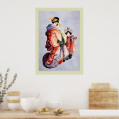 Japanischer Holzblock Poster (Küche)