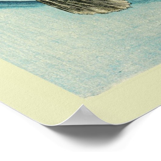 Japanischer Holzblock Poster (Ecke)