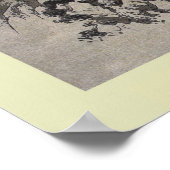 Japanischer Holzblock Poster (Ecke)