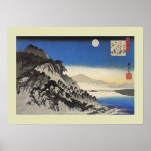 Japanischer Holzblock Poster