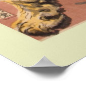 Japanischer Holzblock Poster (Ecke)