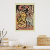 Japanischer Holzblock Poster (Küche)