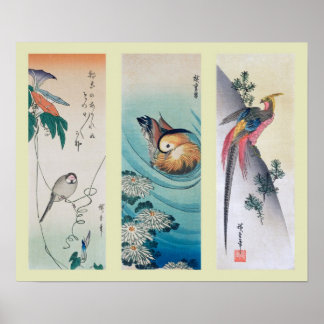 Japanischer Holzblock Poster