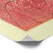 Japanischer Holzblock Poster (Ecke)