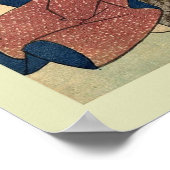 Japanischer Holzblock Poster (Ecke)