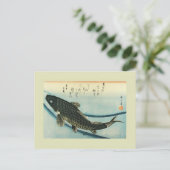 Japanischer Holzblock Postkarte (Stehend Vorderseite)