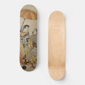 Japanischer Holzschnitt #2 Skateboard (Vorderseite)