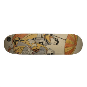 Japanischer Holzschnitt #2 Skateboard