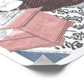 Japanischer Holzschnitt Druck von Kaiser Horikawa Poster (Ecke)