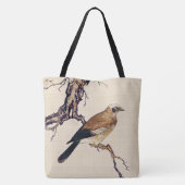 Japanischer Holzschnitt eines Finks, des Browns Tasche (Rückseite)