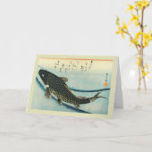Japanischer Holzschnitt Karte (Gelbe Blume)