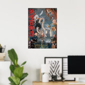 Japanischer Horror Vintag Movie Yokai Poster (Heimbüro)