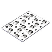 Japanischer Hund Personalisiert Zeichnend Hand Notizblock (Linke Seite)