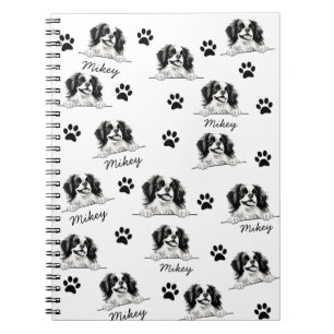 Japanischer Hund Personalisiert Zeichnend Hand Notizblock