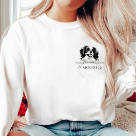 Japanischer Hund Personalisiert Zeichnend Hand Sweatshirt