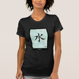 Japanischer Ideogramm-T - Shirt - Wasser