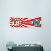 Japanischer Irasshaimase-Shop Willkommen bei Ihrem Banner (Messeveranstaltung)