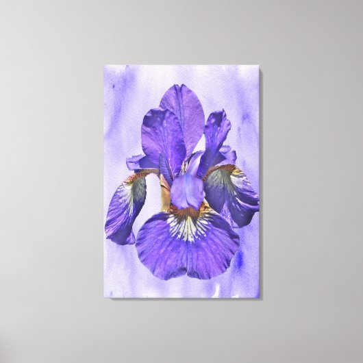 Japanischer Iris - Geboren des Lila Leinwanddruck (Vorderseite)