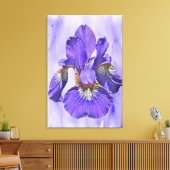 Japanischer Iris - Geboren des Lila Leinwanddruck (Insitu (Wohnzimmer))