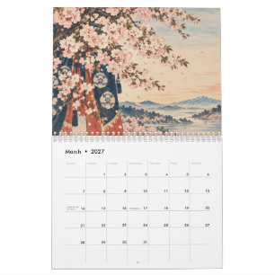 Japanischer Jahreszeitenkalender 2027 Ukiyo-e-St Kalender