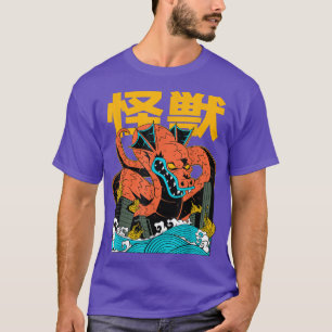 Japanischer Japan Kaiju-Drache Anime T-Shirt