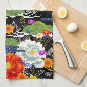 japanischer Jugendstil Geschirrtuch (Viertel Falte)