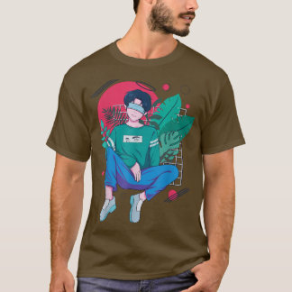 Japanischer Junge Student Anime Manga Grafik Japan T-Shirt