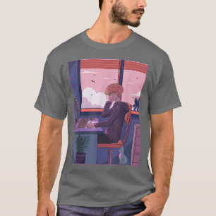 Japanischer Junge studiert Anime Manga Graphic Jap T-Shirt