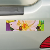 Japanischer Käfer auf White Rose Autoaufkleber (Auf Auto)