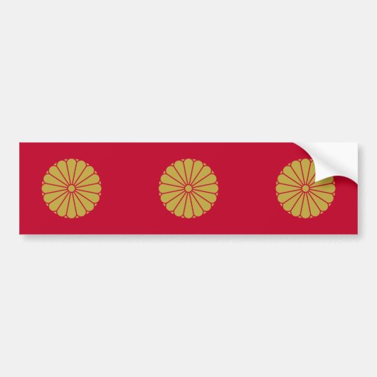 Japanischer Kaiser, Japan-Flagge Autoaufkleber (Vorne)