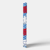 Japanischer Kaninchenprint, grün, blau und weiß Case-Mate iPhone Hülle (Rückseite / Rechts)