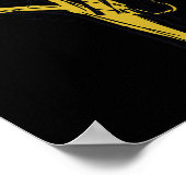 Japanischer Karate - Löwenkämpfer Poster (Ecke)