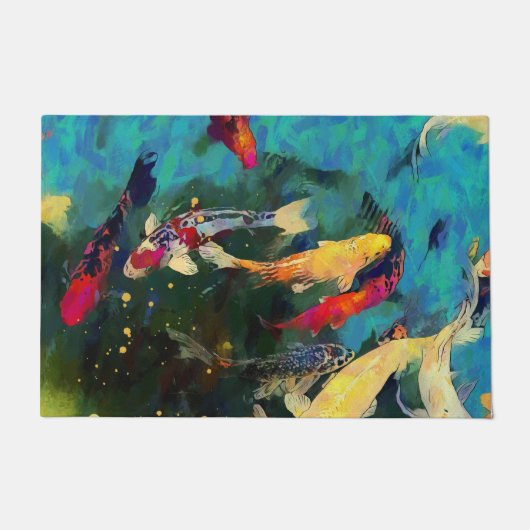 Japanischer Karpfen Door Mat Fußmatte (Vorderseite)