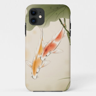 Japanischer Karpfen fischt Schwimmen im Lotosteich Case-Mate iPhone Hülle