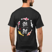 Japanischer Karpfen (Koi oder Nishikigoi) T-Shirt (Rückseite)