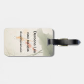 Japanischer Karpfenfisch, der im Lotusteich schwim Gepäckanhänger (Rückseite horizontal)