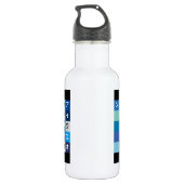 Japanischer Katakana-Tisch Edelstahlflasche (Rückseite)