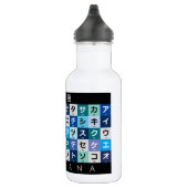 Japanischer Katakana-Tisch Edelstahlflasche (Rechts)