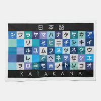 Japanischer Katakana-Tisch