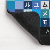 Japanischer Katakana-Tisch Mousepad (Ecke)