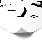 Japanischer Katakana-Tisch (Ninja) Poster (Ecke)