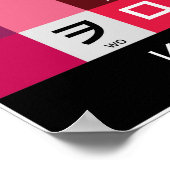 Japanischer Katakana-Tisch Poster (Ecke)