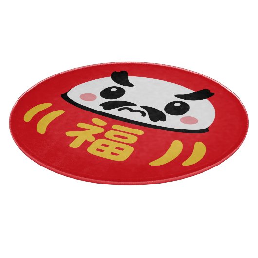 Japanischer Kawaii-Daruma Schneidebrett (Ecke)