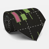 Japanischer Kerzenhalter mit Indikator-Alligator Krawatte (Gerollt)