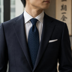 Japanischer Kikko-Monochrom-Luxus Krawatte