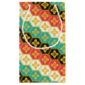 Japanischer Kimono Muster Geschenkbeutel Kleine Geschenktüte (Rückseite)